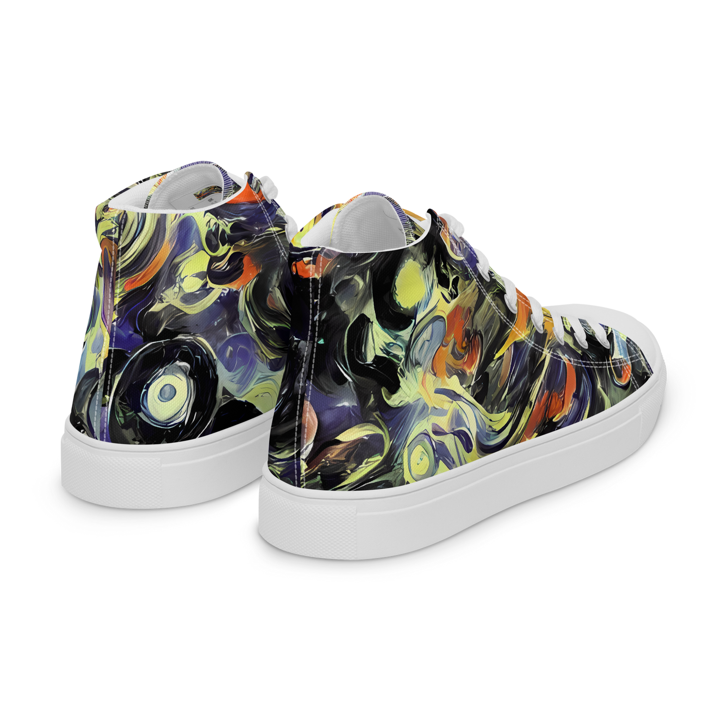 Men's High Top Canvas Shoes - Twilight Chaos