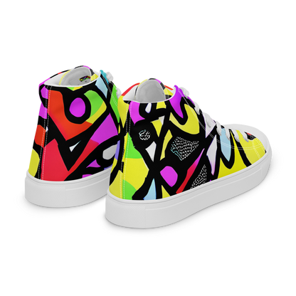 Women's High Top Canvas Shoes - Vivid Serenade