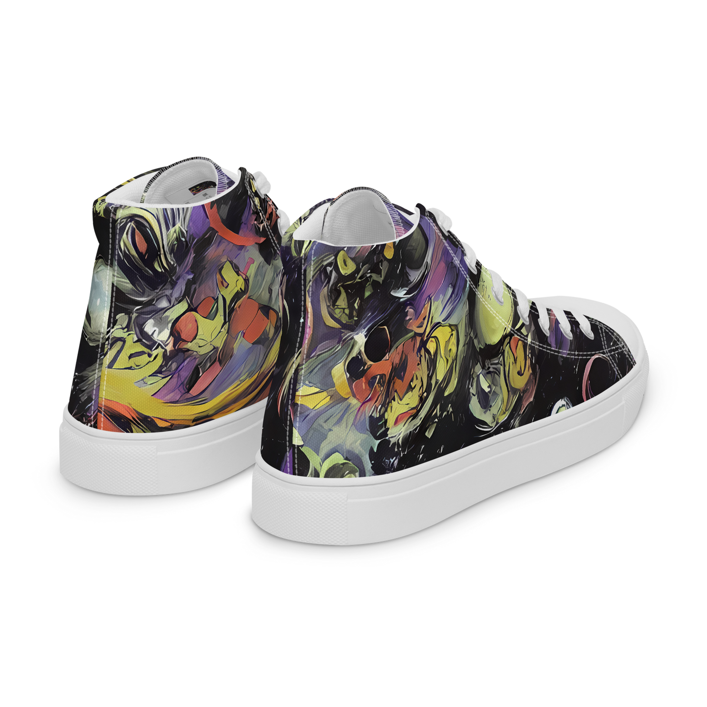 Men's High Top Canvas Shoes - Fires of the Void