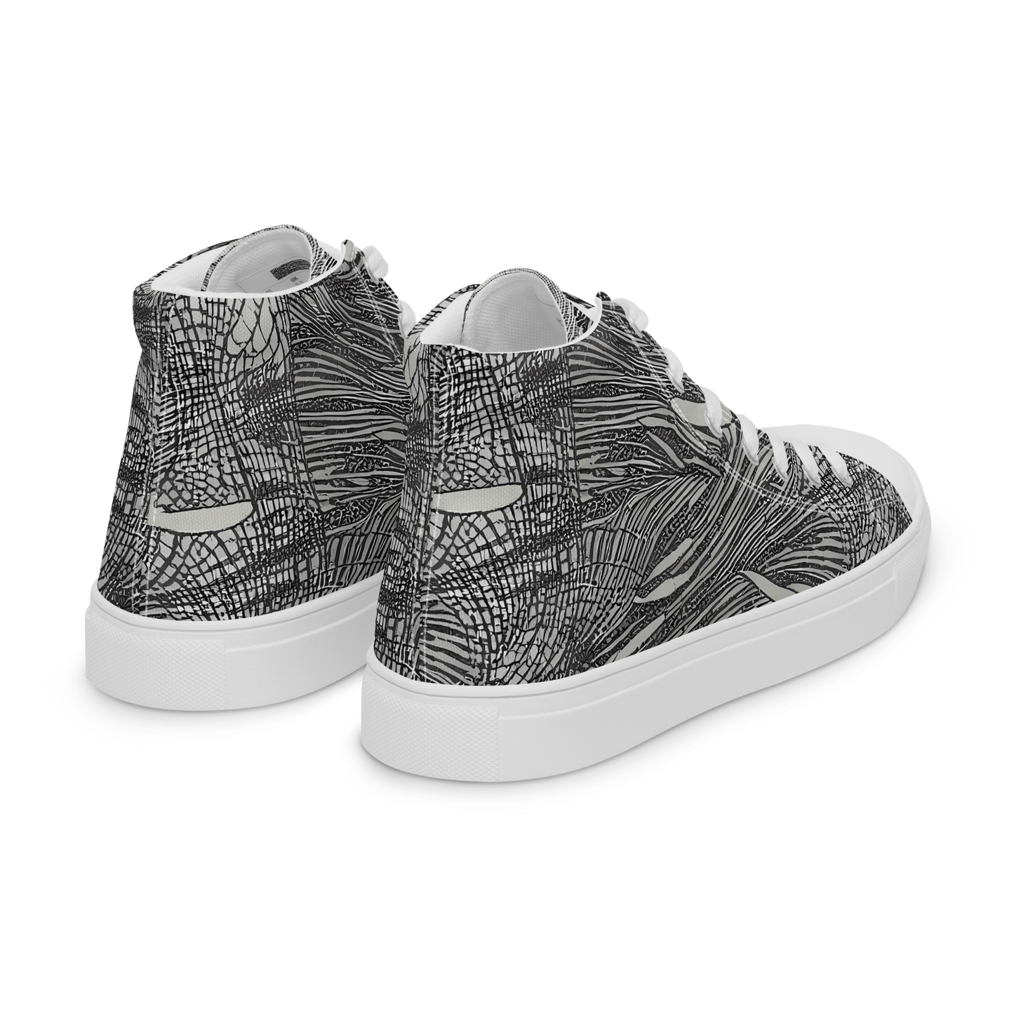 Women's High Top Canvas Shoes - Sable Currents