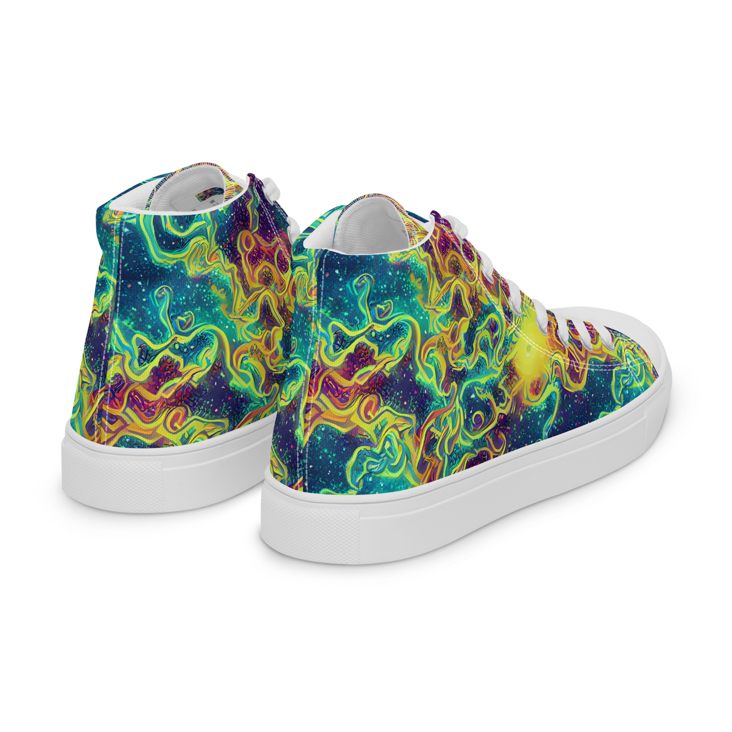 Women's High Top Canvas Shoes - Echoed Pulses