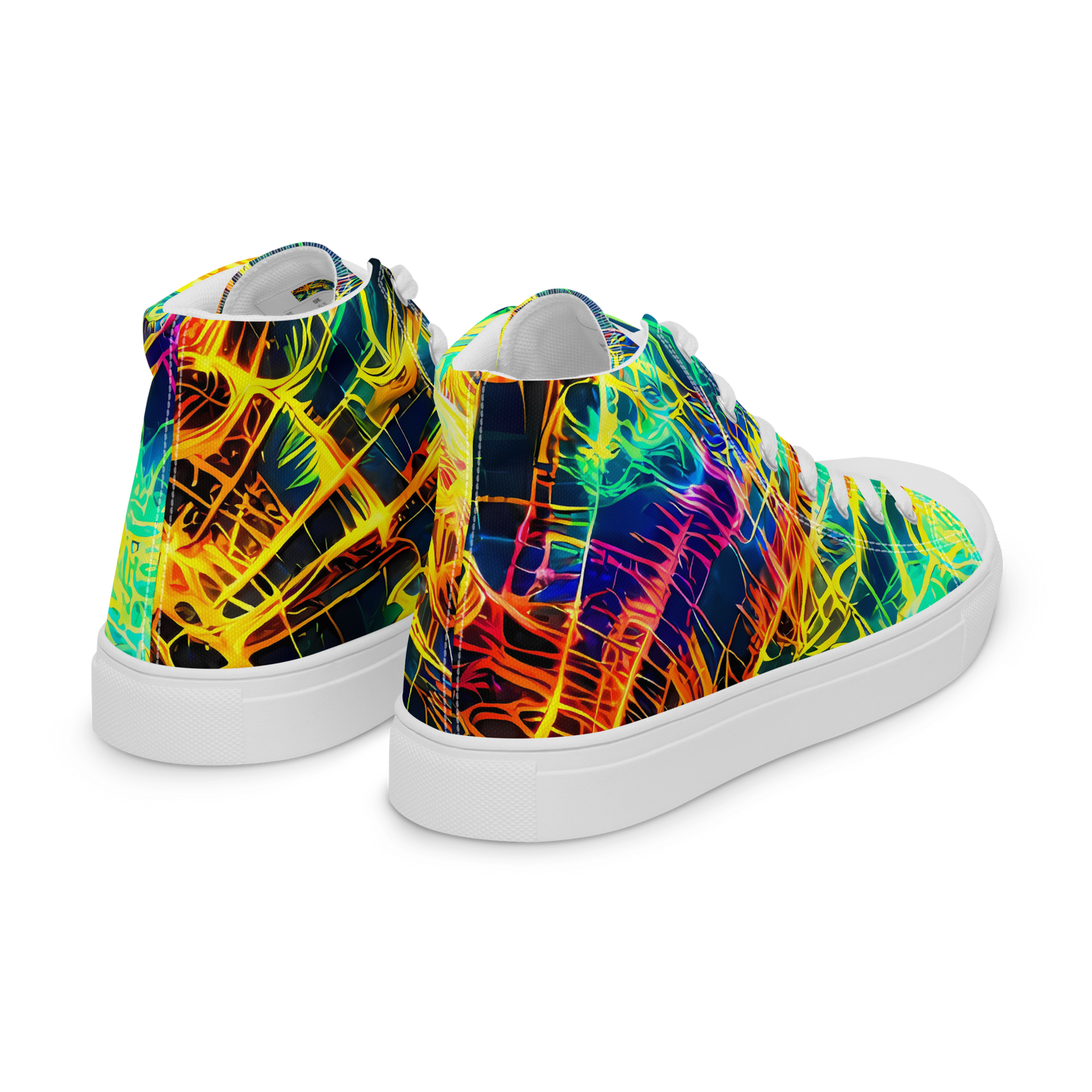 Women's High Top Canvas Shoes - Kapp's Kaleidoscope