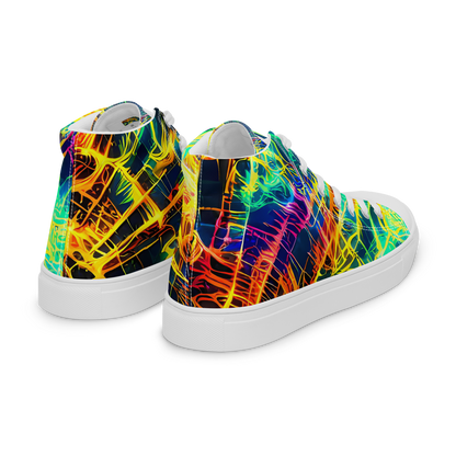 Women's High Top Canvas Shoes - Kapp's Kaleidoscope