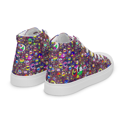 Women's High Top Canvas Shoes - Eyes of Enchantment