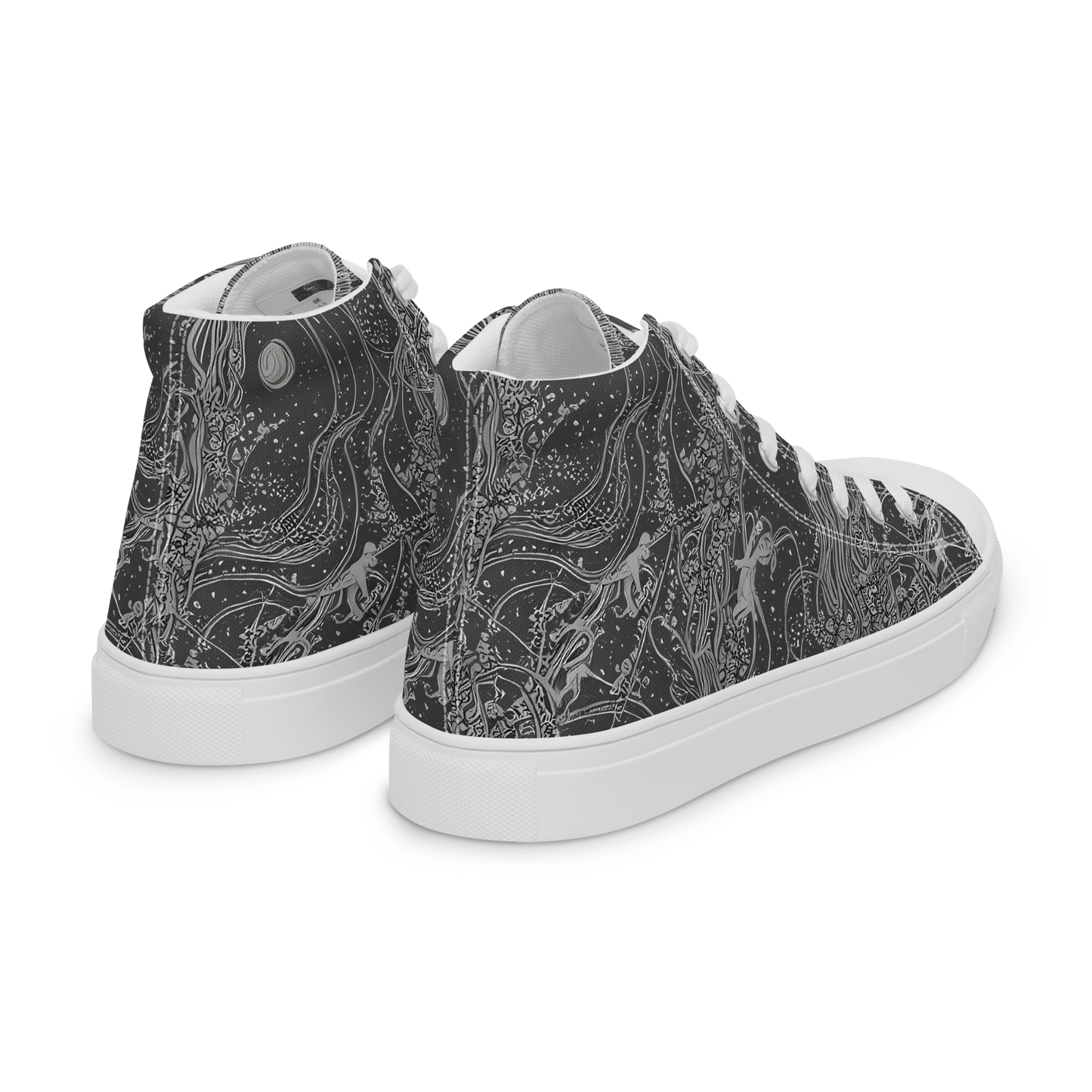 Men's High Top Canvas Shoes - Nebula Wanderers