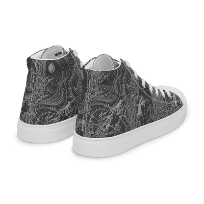 Men's High Top Canvas Shoes - Nebula Wanderers