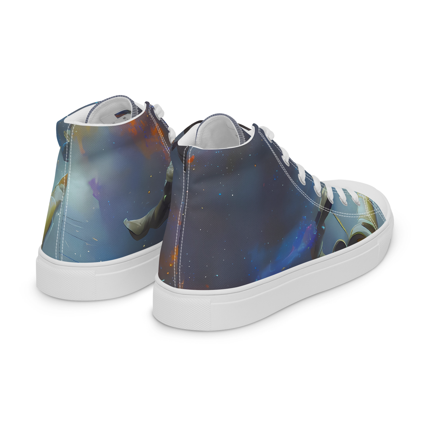 Men's High Top Canvas Shoes - Gravity's Palette