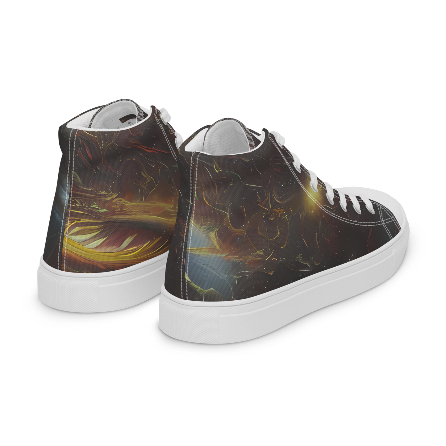 Women's High Top Canvas Shoes - Quantum Illusions