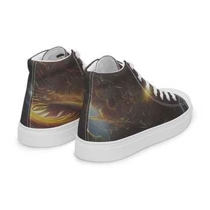 Women's High Top Canvas Shoes - Quantum Illusions