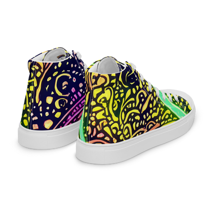 Women's High Top Canvas Shoes - Isenbrant Illumination