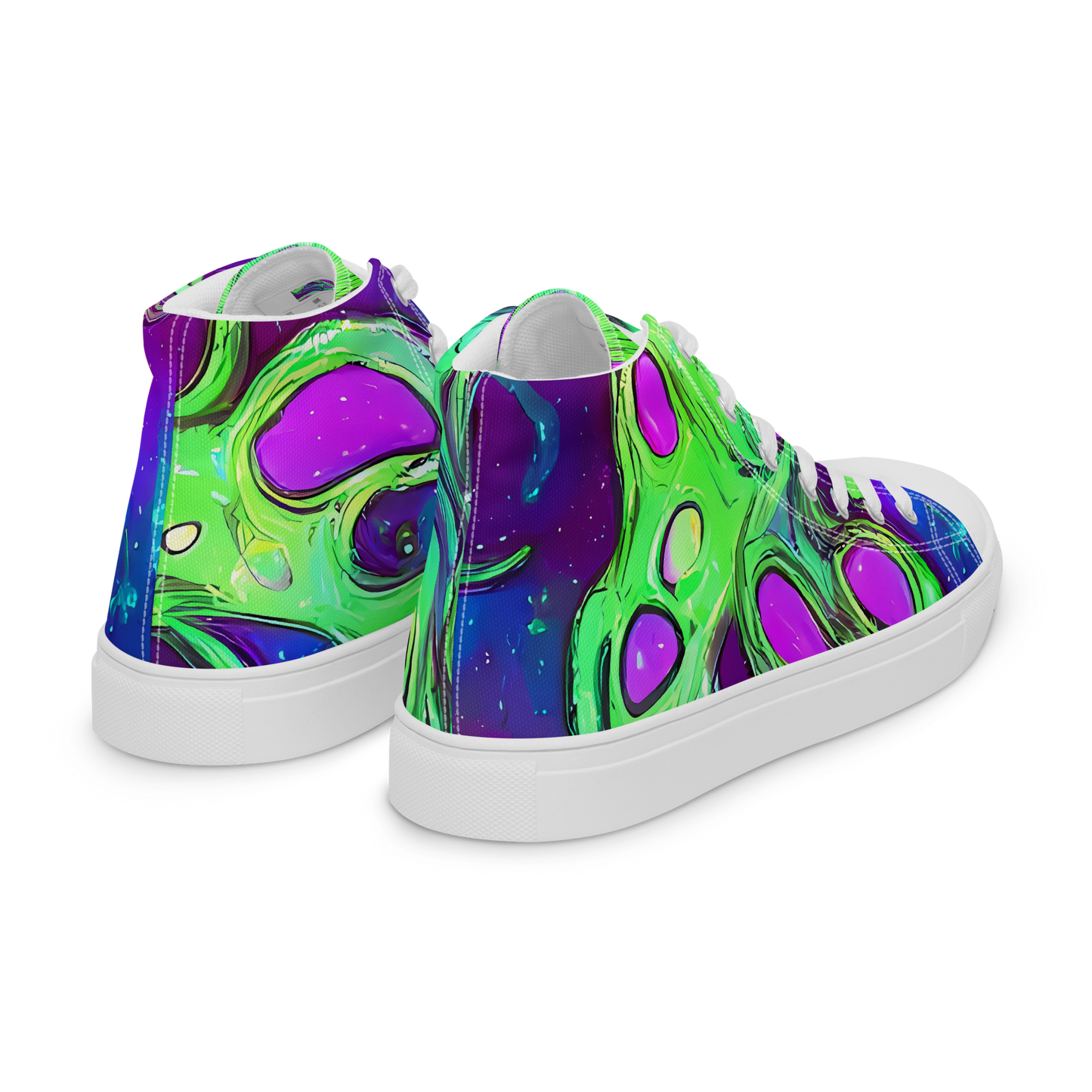 Women's High Top Canvas Shoes - Funky Mutation