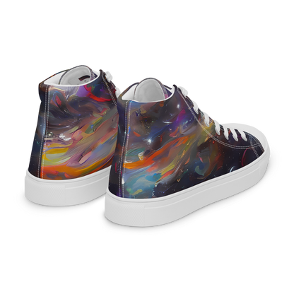 Women's High Top Canvas Shoes - Chromatic Flux