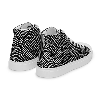 Men's High Top Canvas Shoes - Zenith Stripes