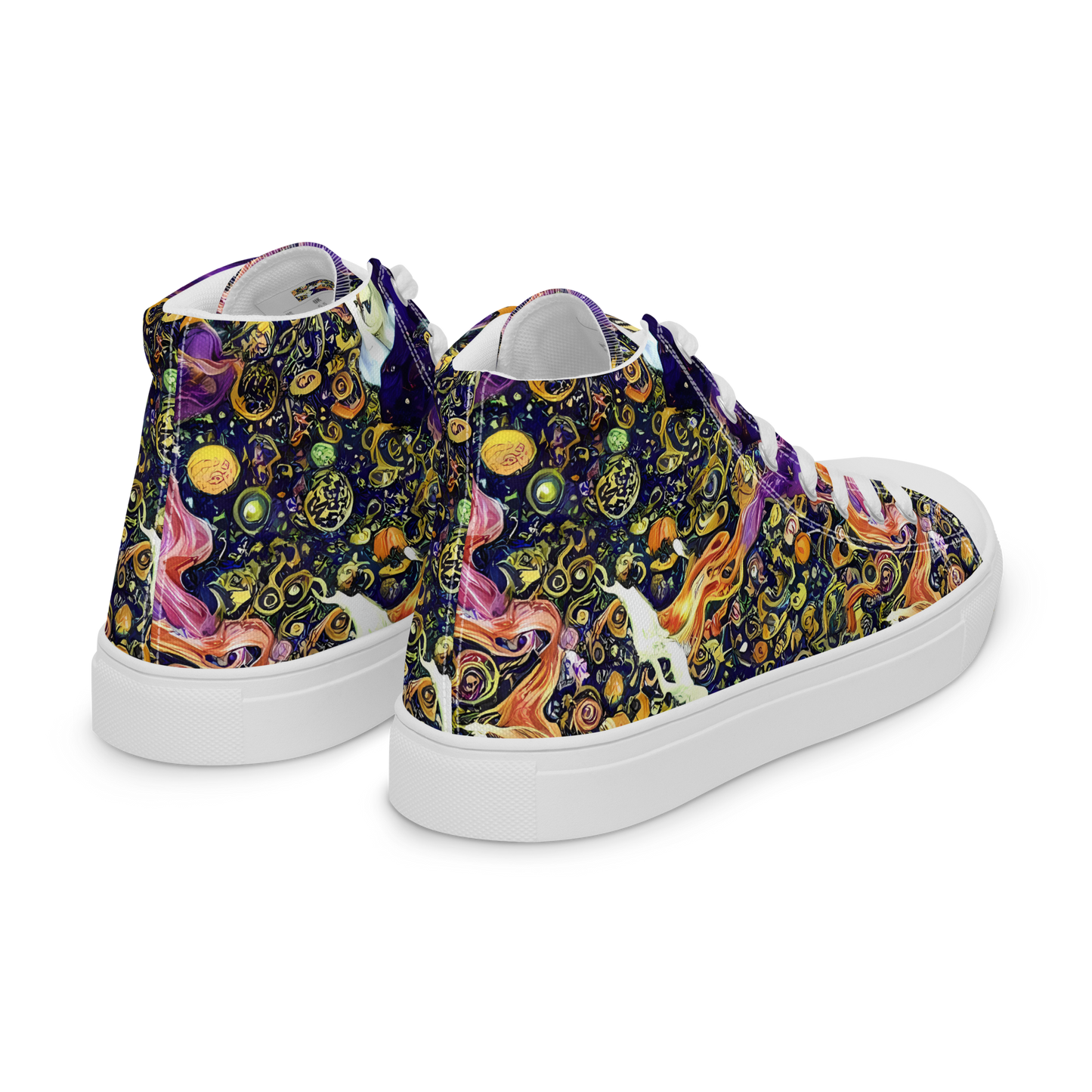 Women's High Top Canvas Shoes - Ethereal Waltz