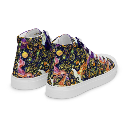 Women's High Top Canvas Shoes - Ethereal Waltz