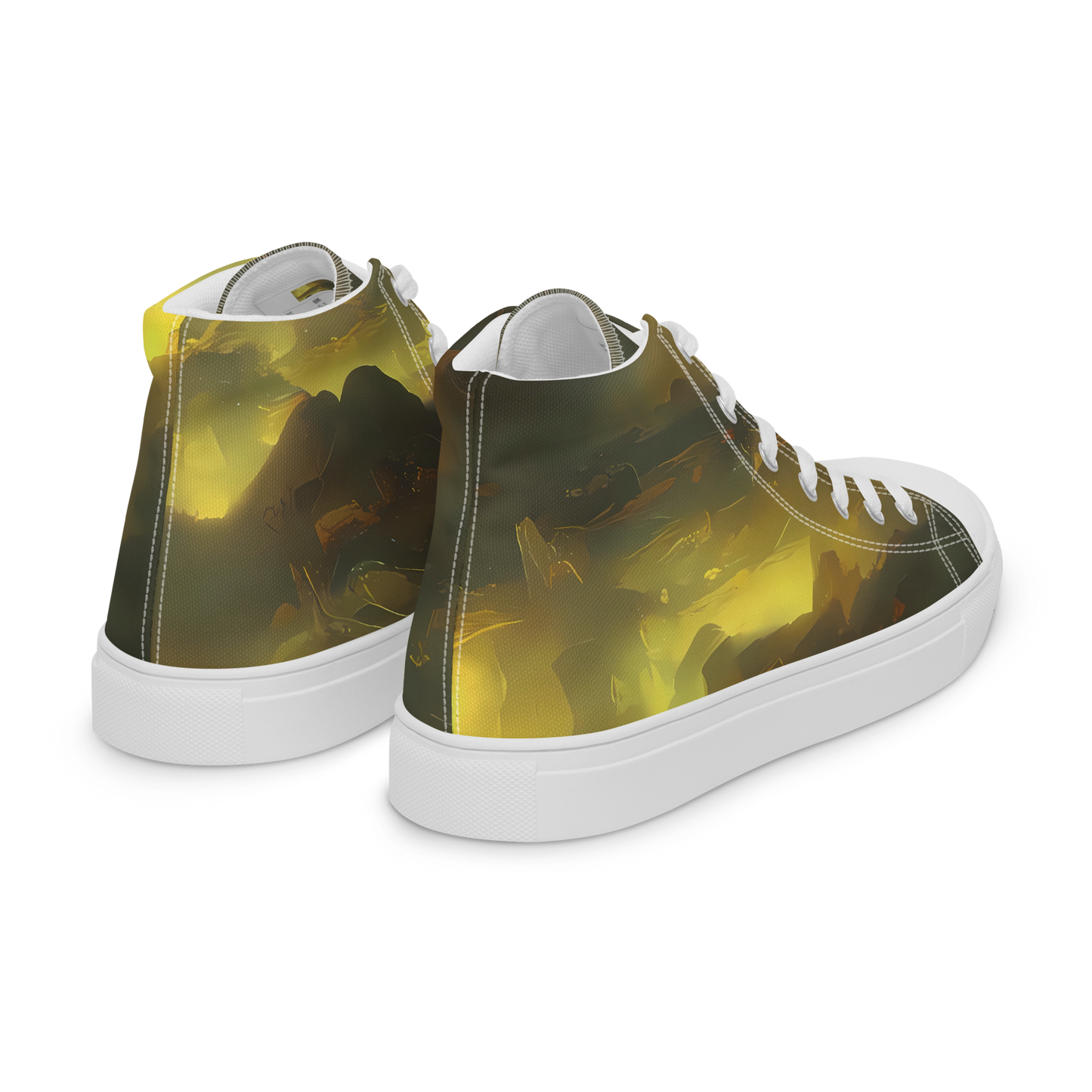 Men's High Top Canvas Shoes - Crimson Tide