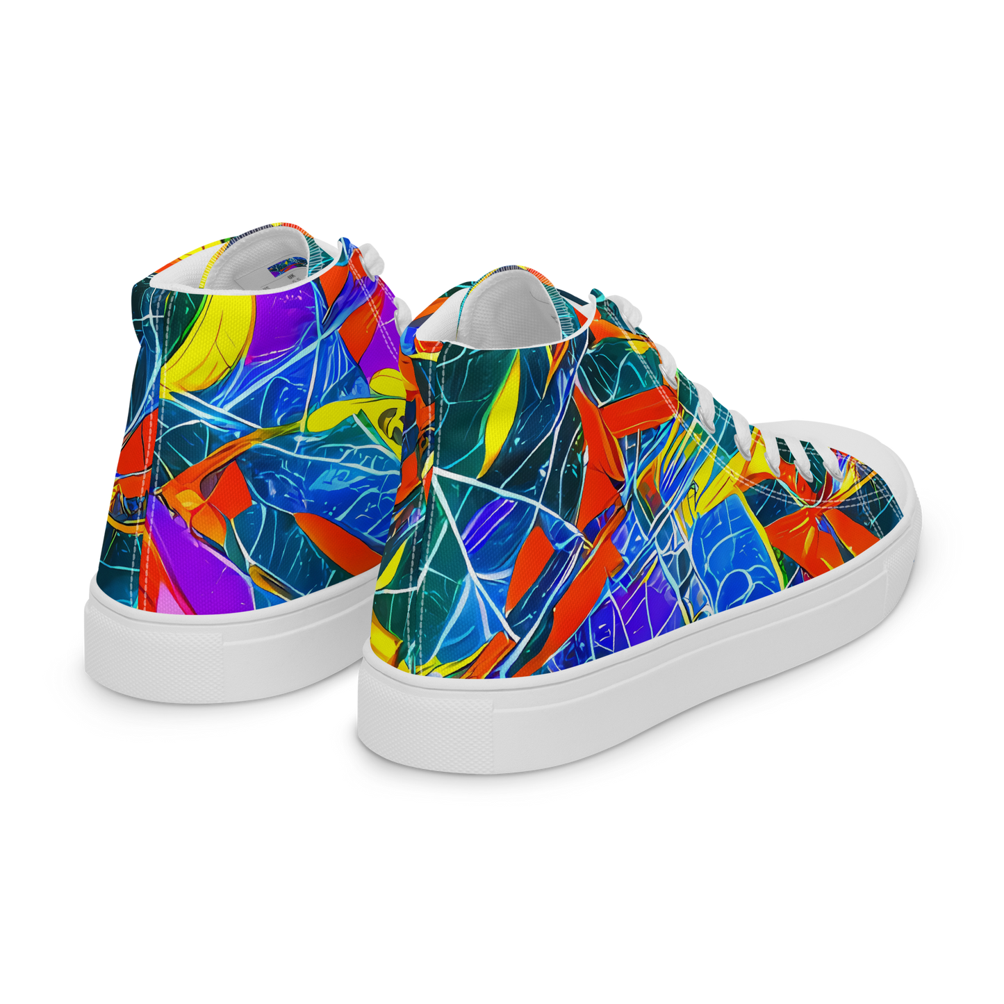 Men's High Top Canvas Shoes - Arkhipov Waves