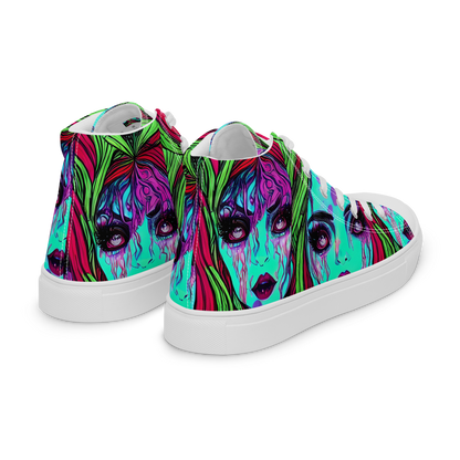 Women's High Top Canvas Shoes - Luminous Nightfall