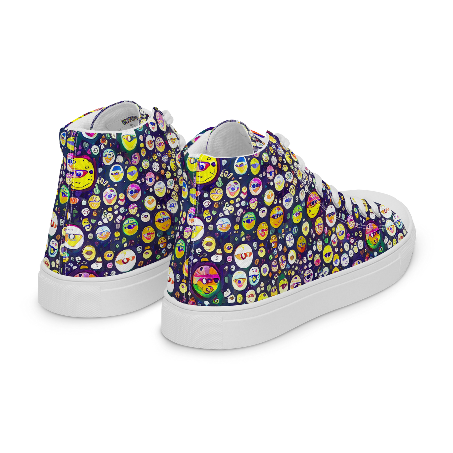 Men's High Top Canvas Shoes - Whimsical Eyescape