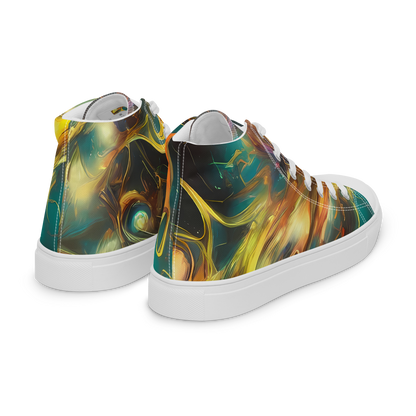Men's High Top Canvas Shoes - Elegant Whirl