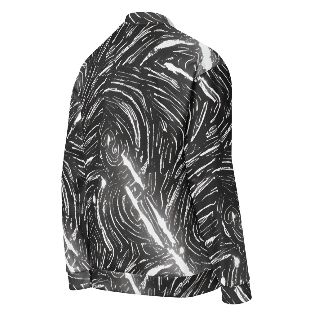 Bomber Jacket - Silver Swirl