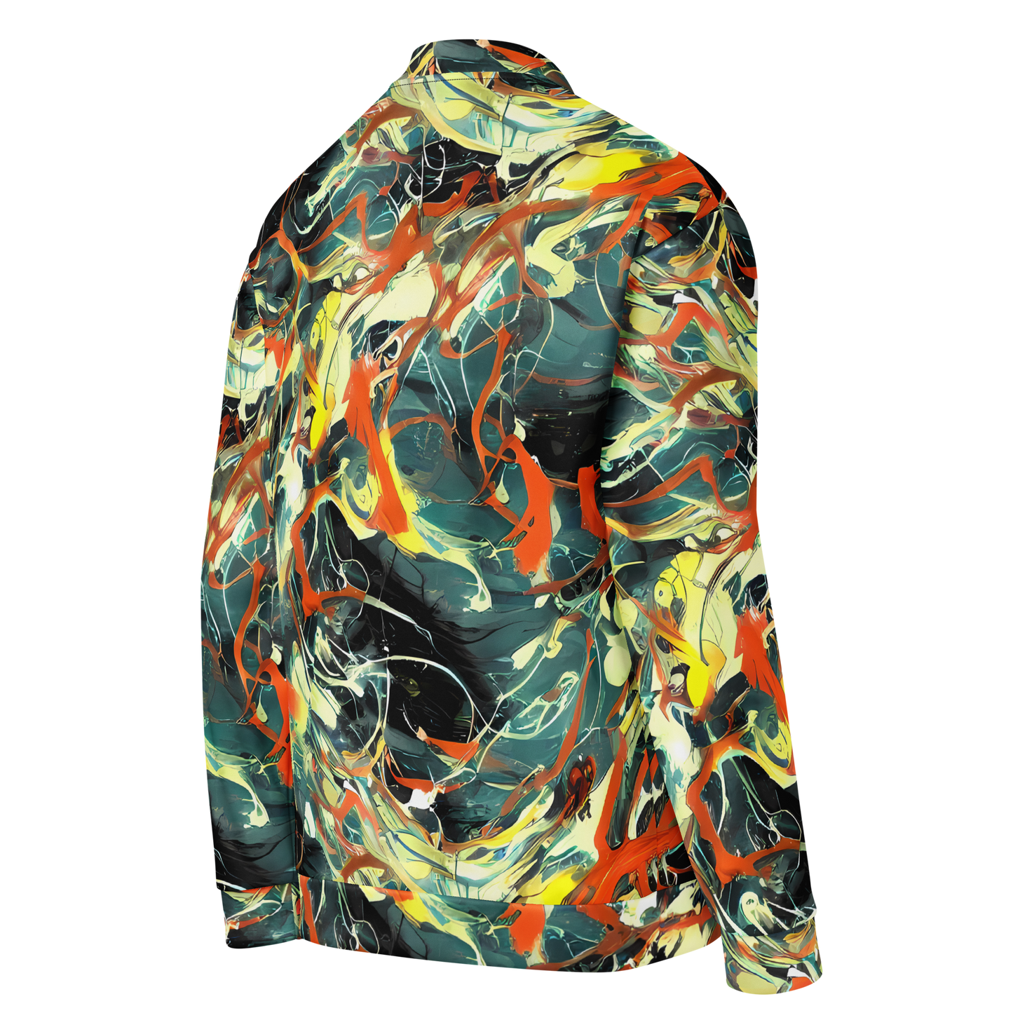 Bomber Jacket - Fluid Firestorm