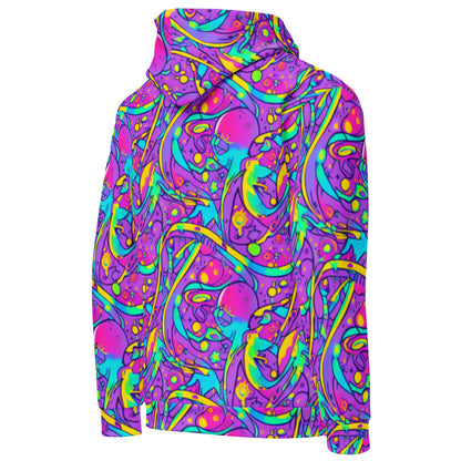 Hoodie - Neon Galaxy Whirl