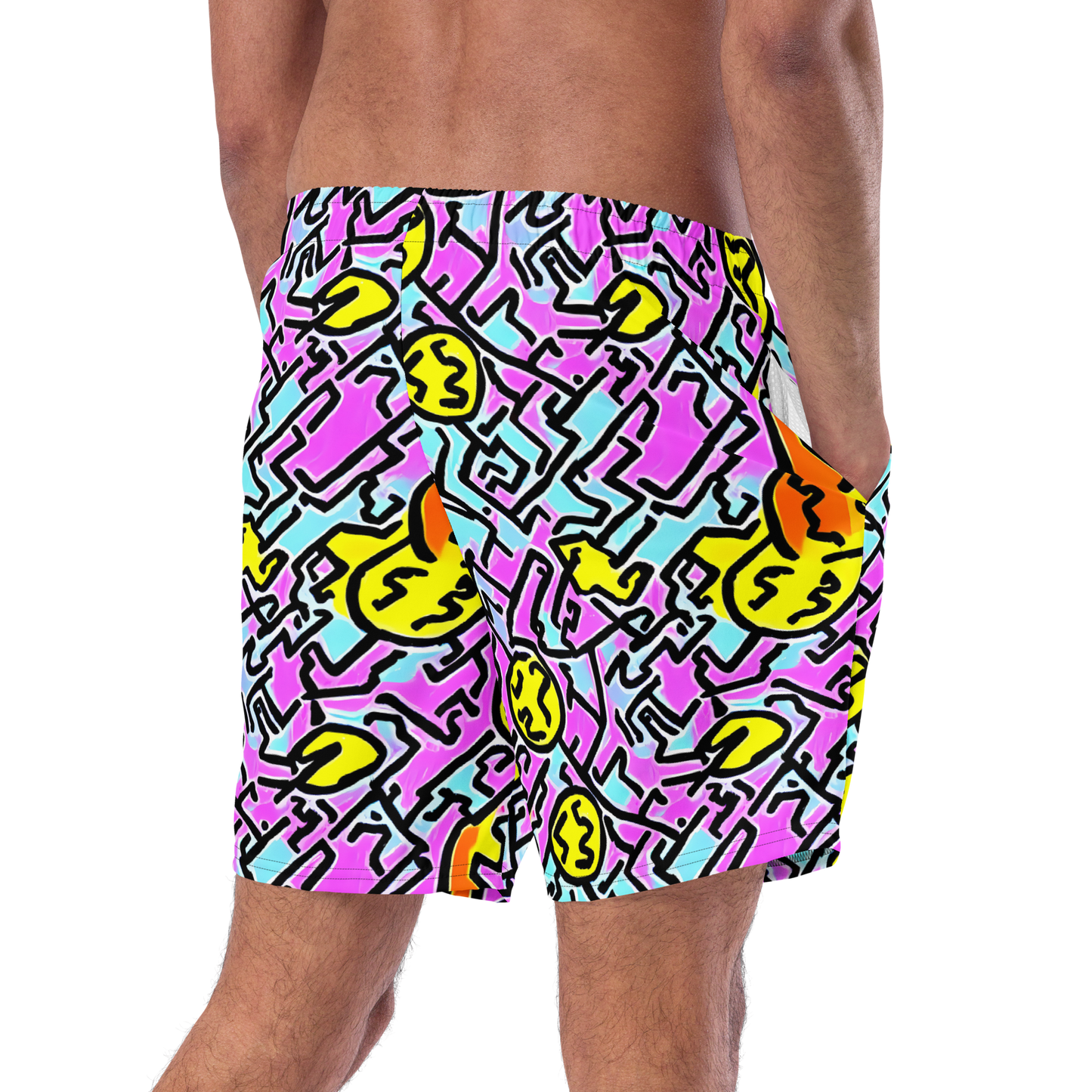 Swim Trunks - Punk Doodles