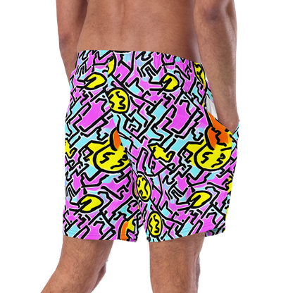 Swim Trunks - Punk Doodles