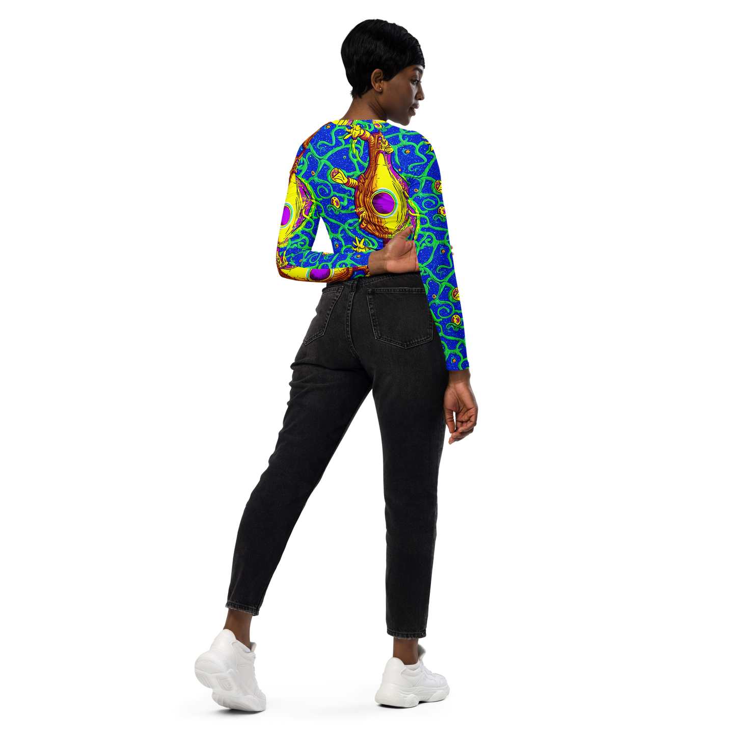 Long Sleeve Crop Top - Sprawling Spectacle