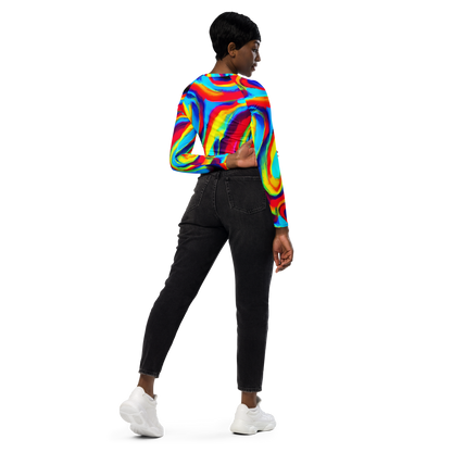 Long Sleeve Crop Top - Stael Swirls