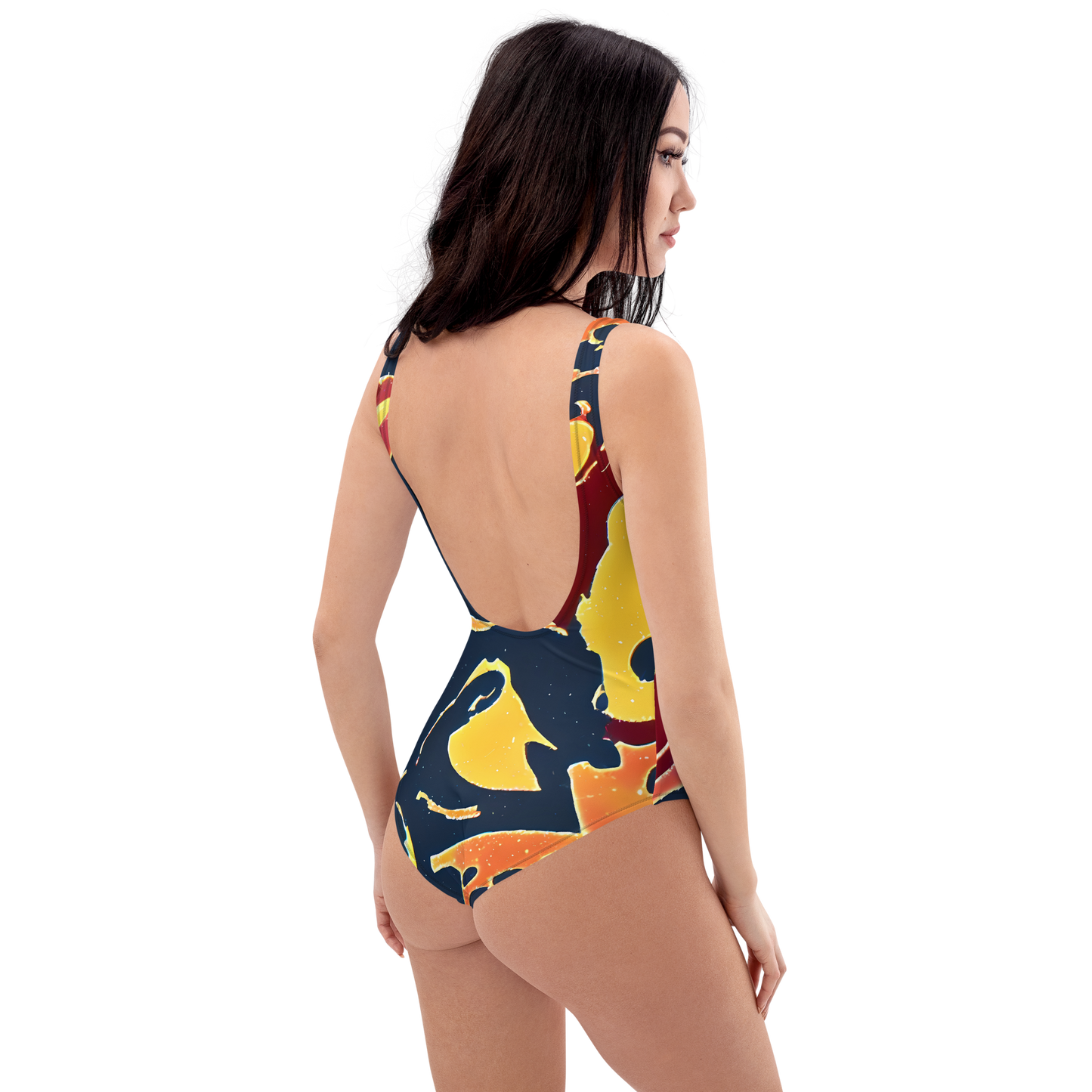 One-Piece Swimsuit - Sunset Silhouette