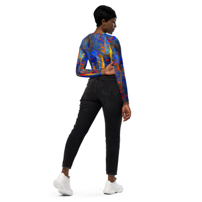 Long Sleeve Crop Top - Neoplastique Flow