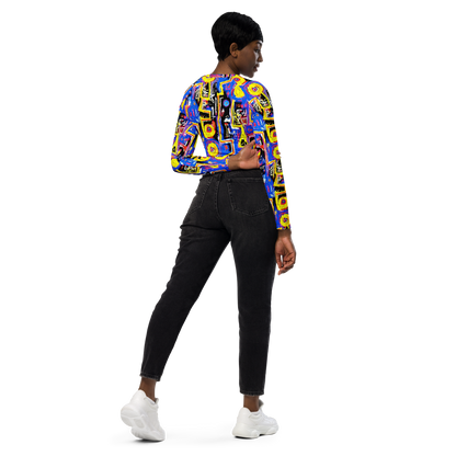 Long Sleeve Crop Top - Radiant Mayhem