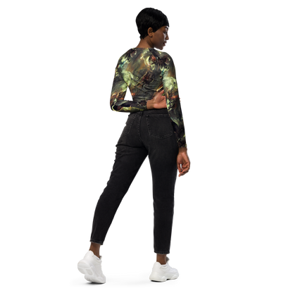 Long Sleeve Crop Top - Chaos Crescendo