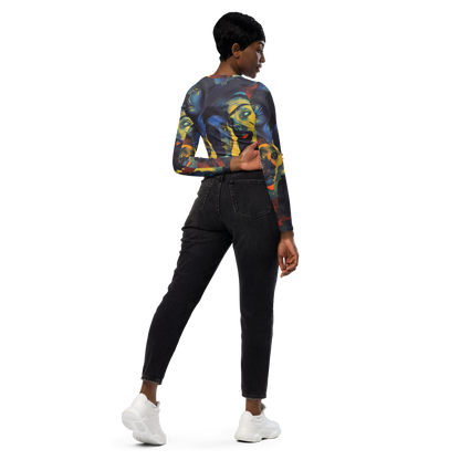 Long Sleeve Crop Top - Vivid Visage