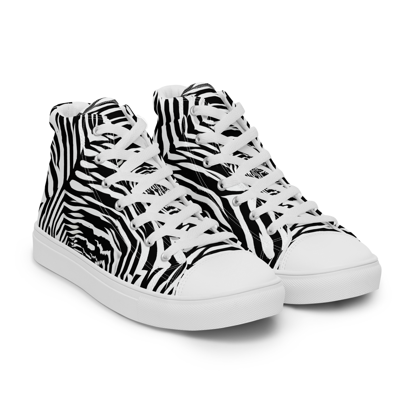 Men's High Top Canvas Shoes - Shadowed Illusions