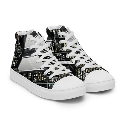 Women's High Top Canvas Shoes - Electro Essence