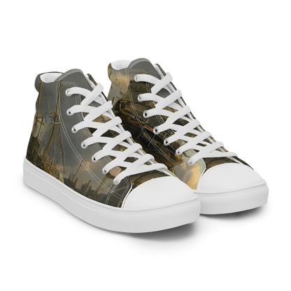 Men's High Top Canvas Shoes - Ethereal Armada