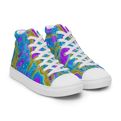 Women's High Top Canvas Shoes - Mystic Waves