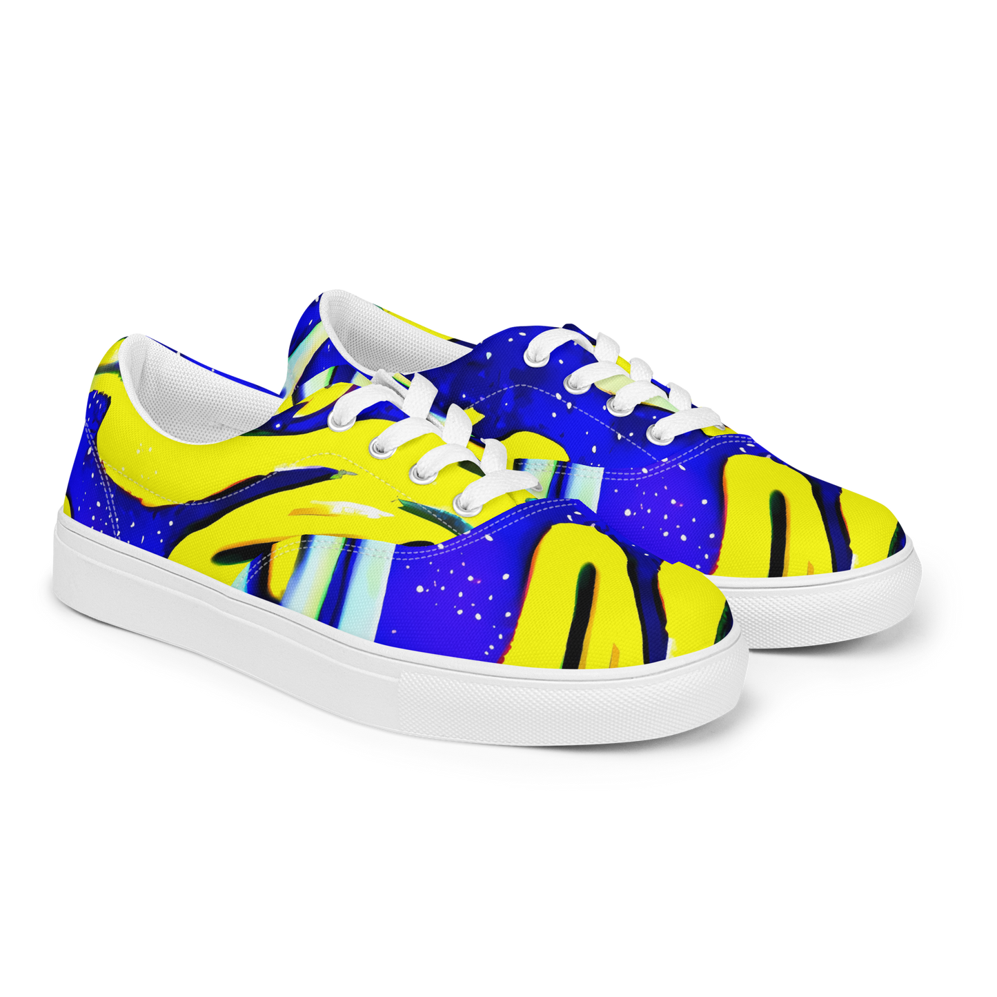 Women's Lace-Up Canvas Shoes - Electric Horizon