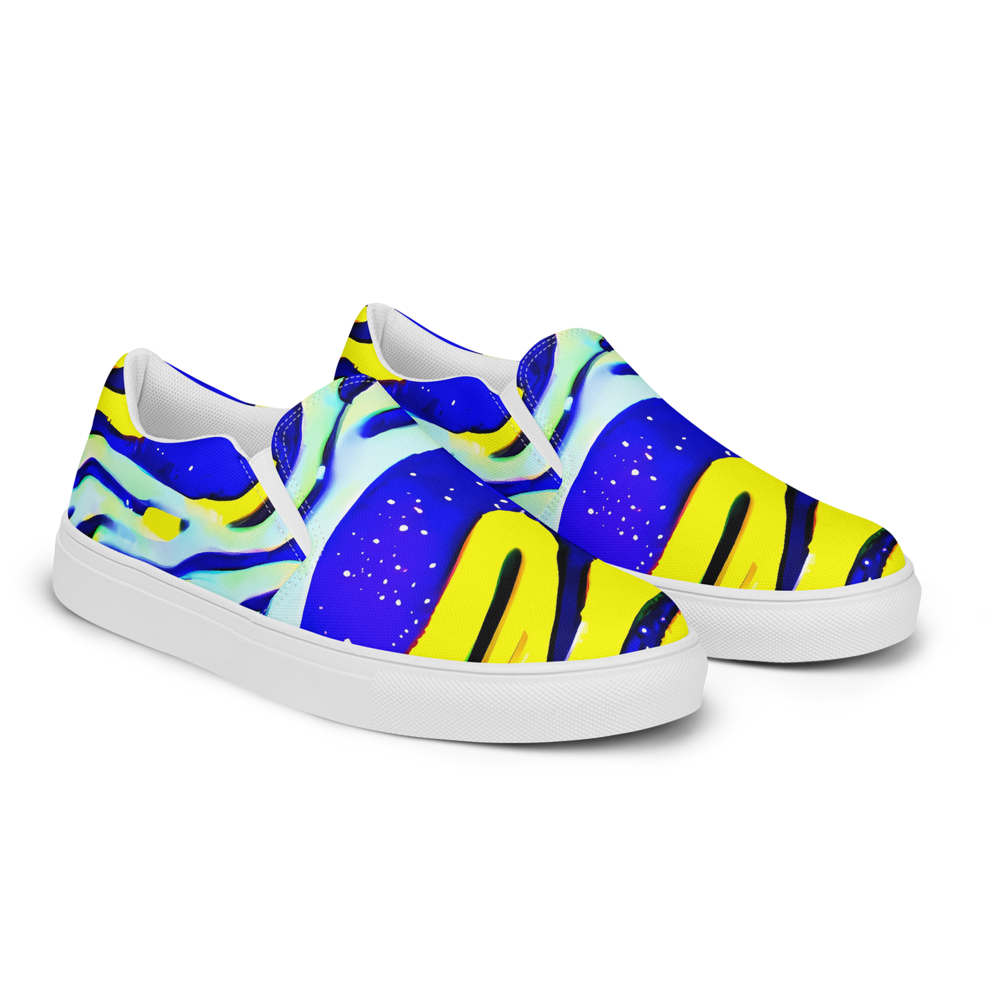 Women's Slip-On Canvas Shoes - Electric Horizon