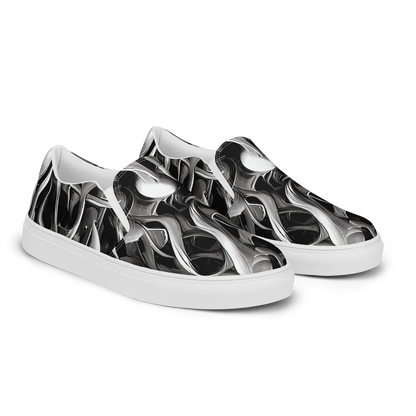 Women's Slip-On Canvas Shoes - Fluid Monochrome