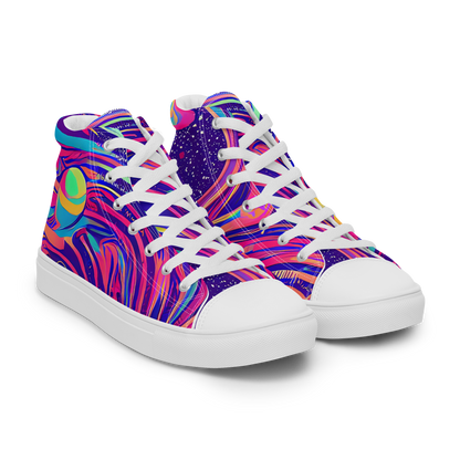 Men's High Top Canvas Shoes - Nebula Noodles