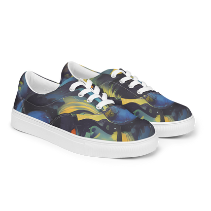 Women's Lace-Up Canvas Shoes - Vivid Visage