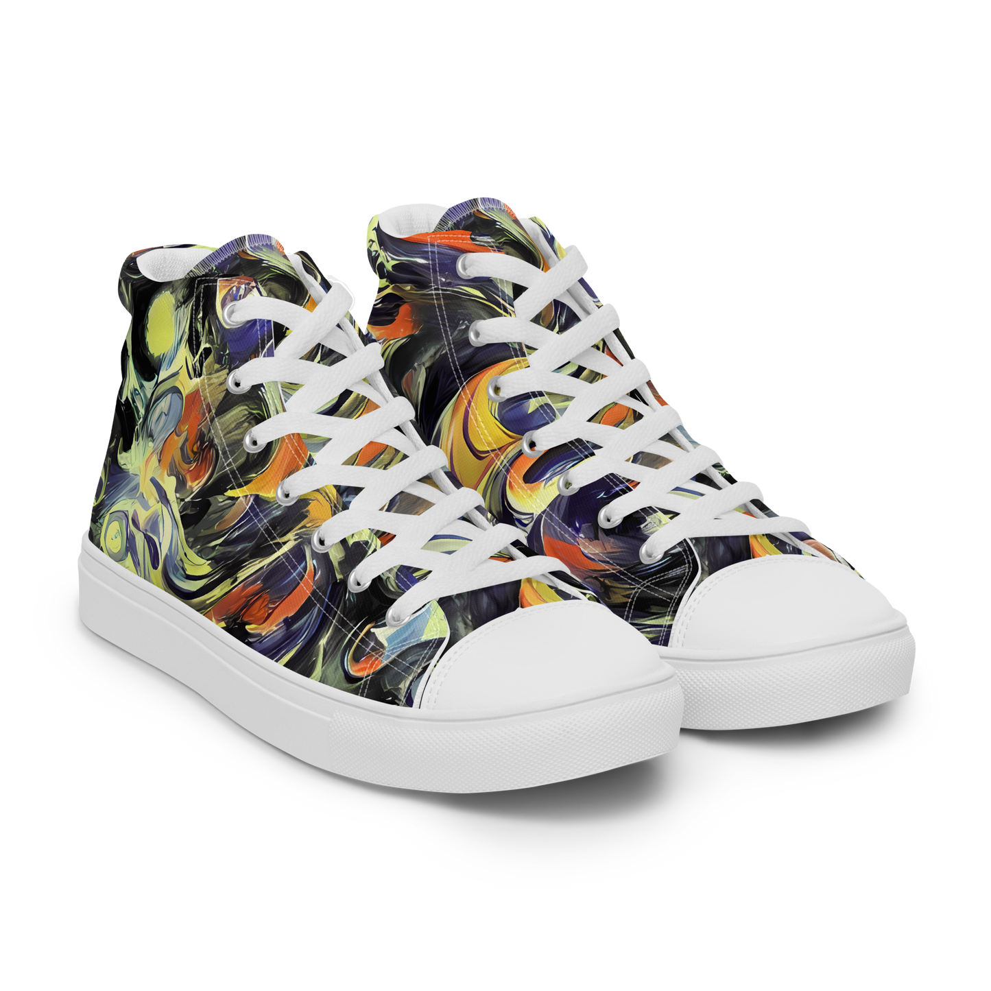 Women's High Top Canvas Shoes - Twilight Chaos