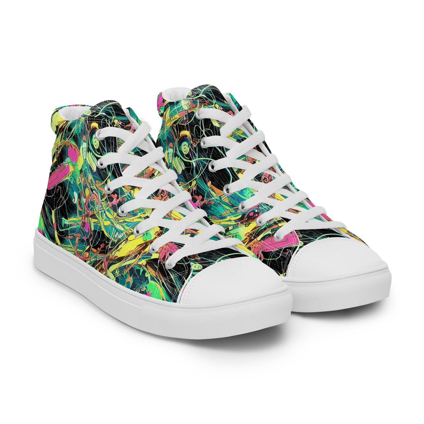 Women's High Top Canvas Shoes - Cyborg Whirl