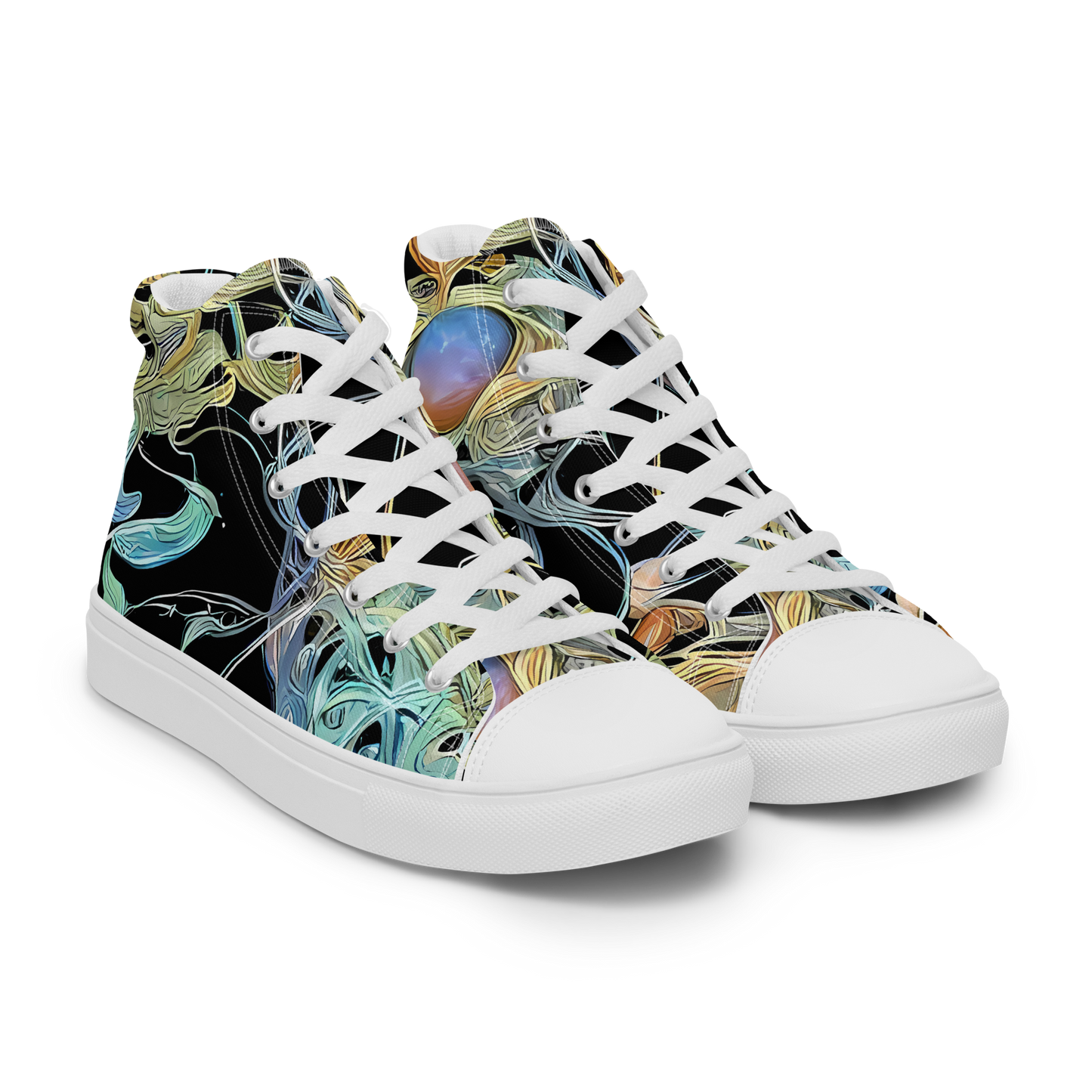 Men's High Top Canvas Shoes - Infinite Mist