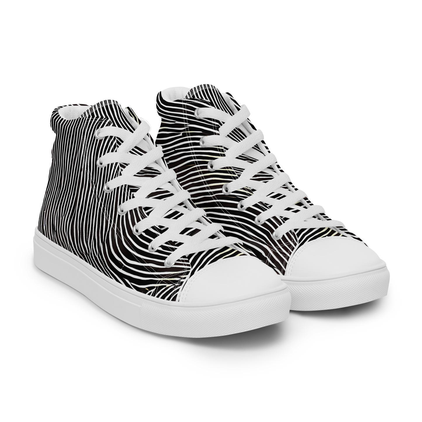 Men's High Top Canvas Shoes - Silent Currents