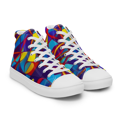 Men's High Top Canvas Shoes - Flickering Dreams